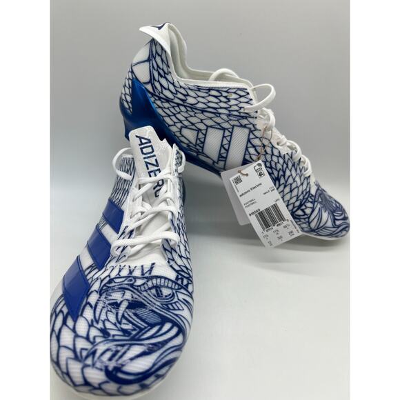 Adidas Adizero Electric Football Cleats Royal Blue White IH8569 Men Size 12 - Picture 5 of 12